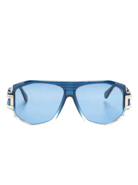 Cazal D-frame logo-engraved sunglasses