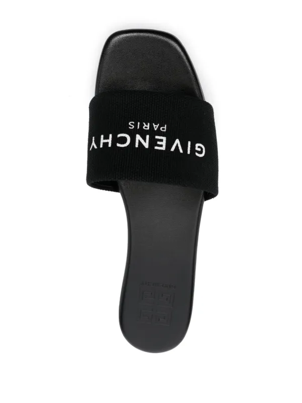 関税込★GIVENCHY★BH301TH1DB001 GIVENCHY PARIS Slide Sandals Givenchy Paris Slide Sandals Black Men's - BH301TH1DB-001 - US