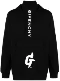 Givenchy logo-print cotton hoodie sweatshirt - Black