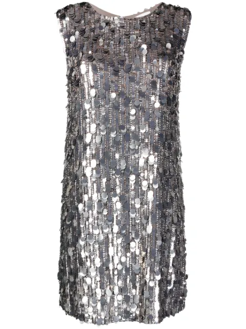 P.A.R.O.S.H. sequined sleeveless dress