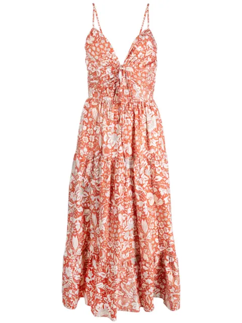 Ulla Johnson vestido midi Phoebe con estampado floral