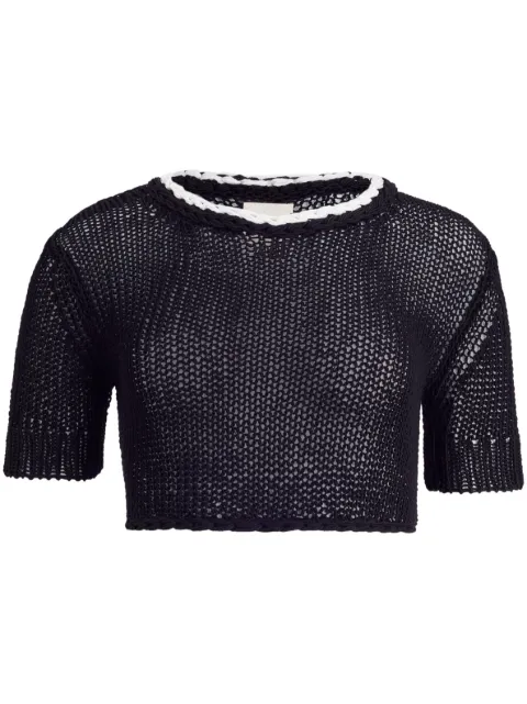 KHAITE Oliver knit crop top 