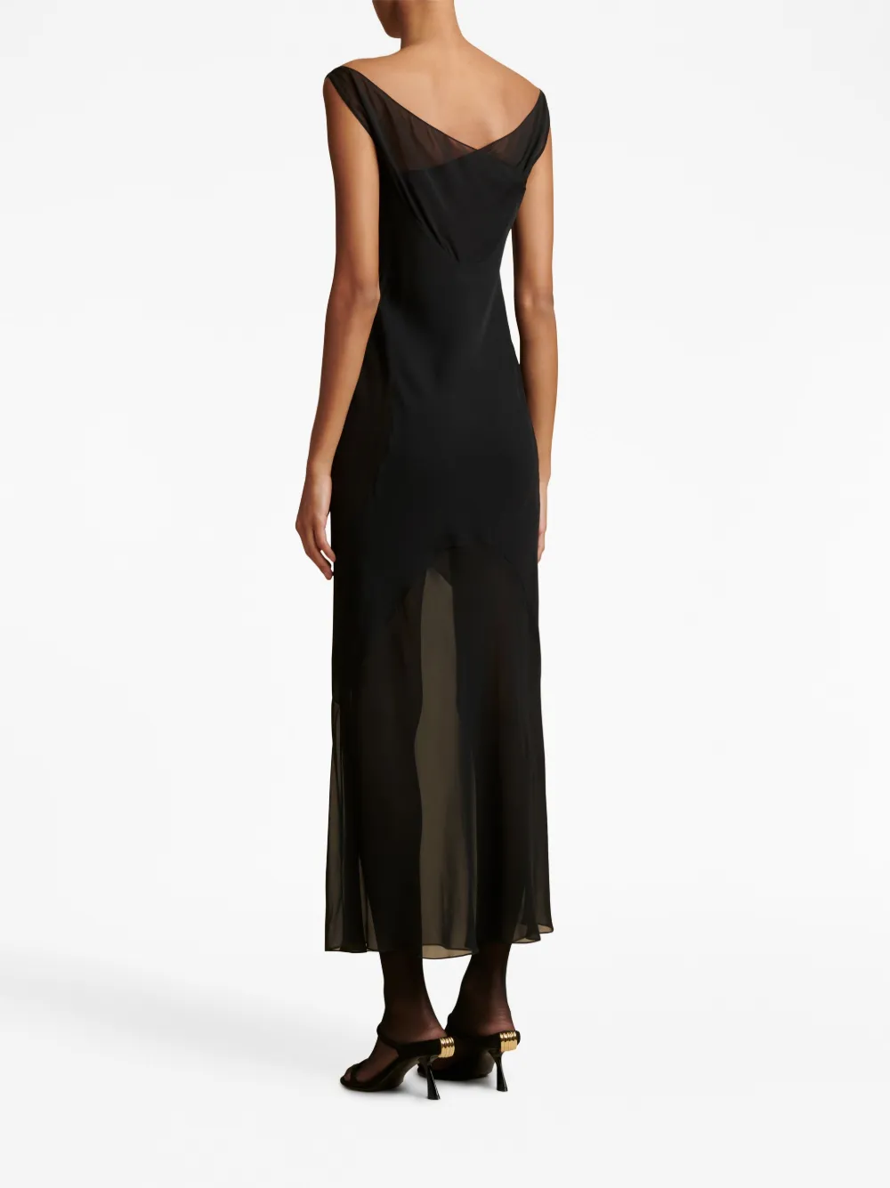 khaite aminah silk slip dress KHAITE Aminah slip midi dress