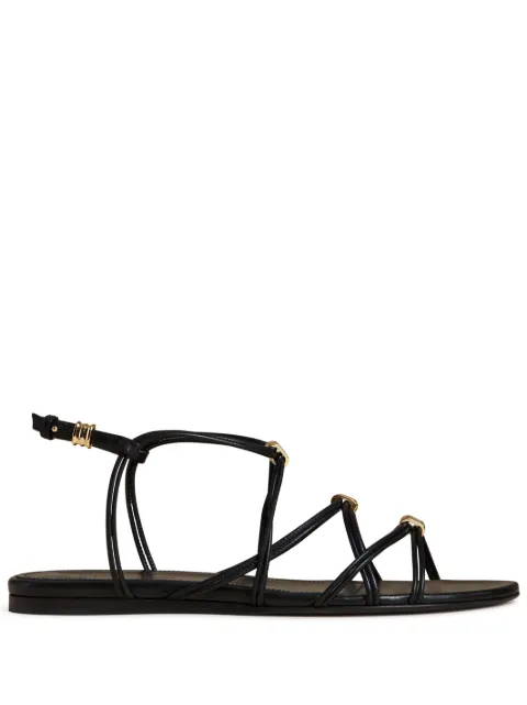 KHAITE Louisa leather flat sandals 