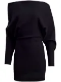 KHAITE Juniper draped minidress - Black