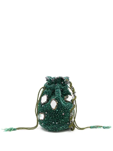 Nannacay Mimi sequin-embellished mini bucket bag