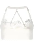 Jacquemus Le Bandeau Frivolli bra top - White