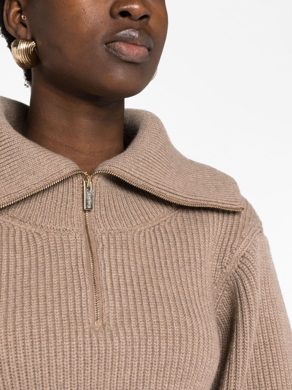 Shop Jacquemus La Maille Risoul Wool Jumper In Brown