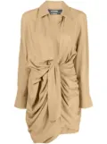 Jacquemus La Robe Bahia draped minidress - Neutrals