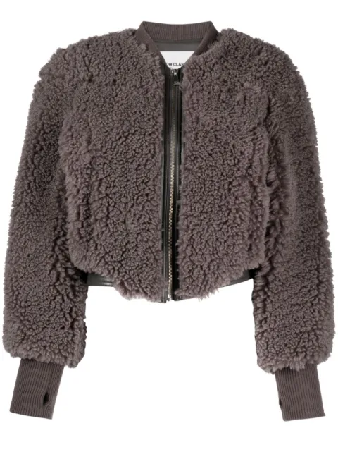 Low Classic cropped faux-shearling bomber jacket