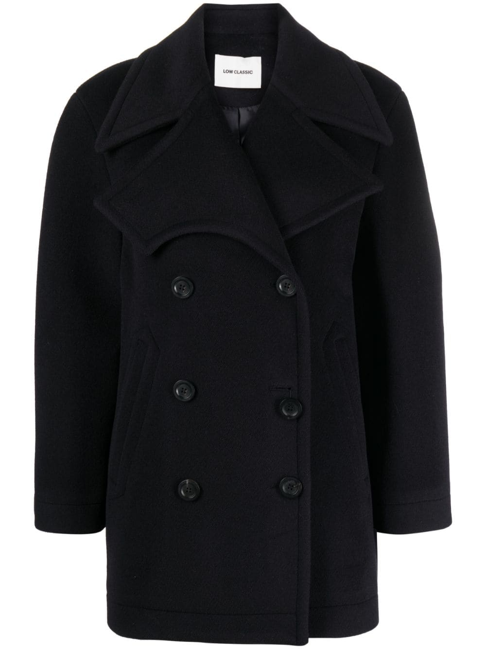 SOLDLouis Vuitton navy wool peacoat  Wool peacoat, Peacoat, Navy pea coat