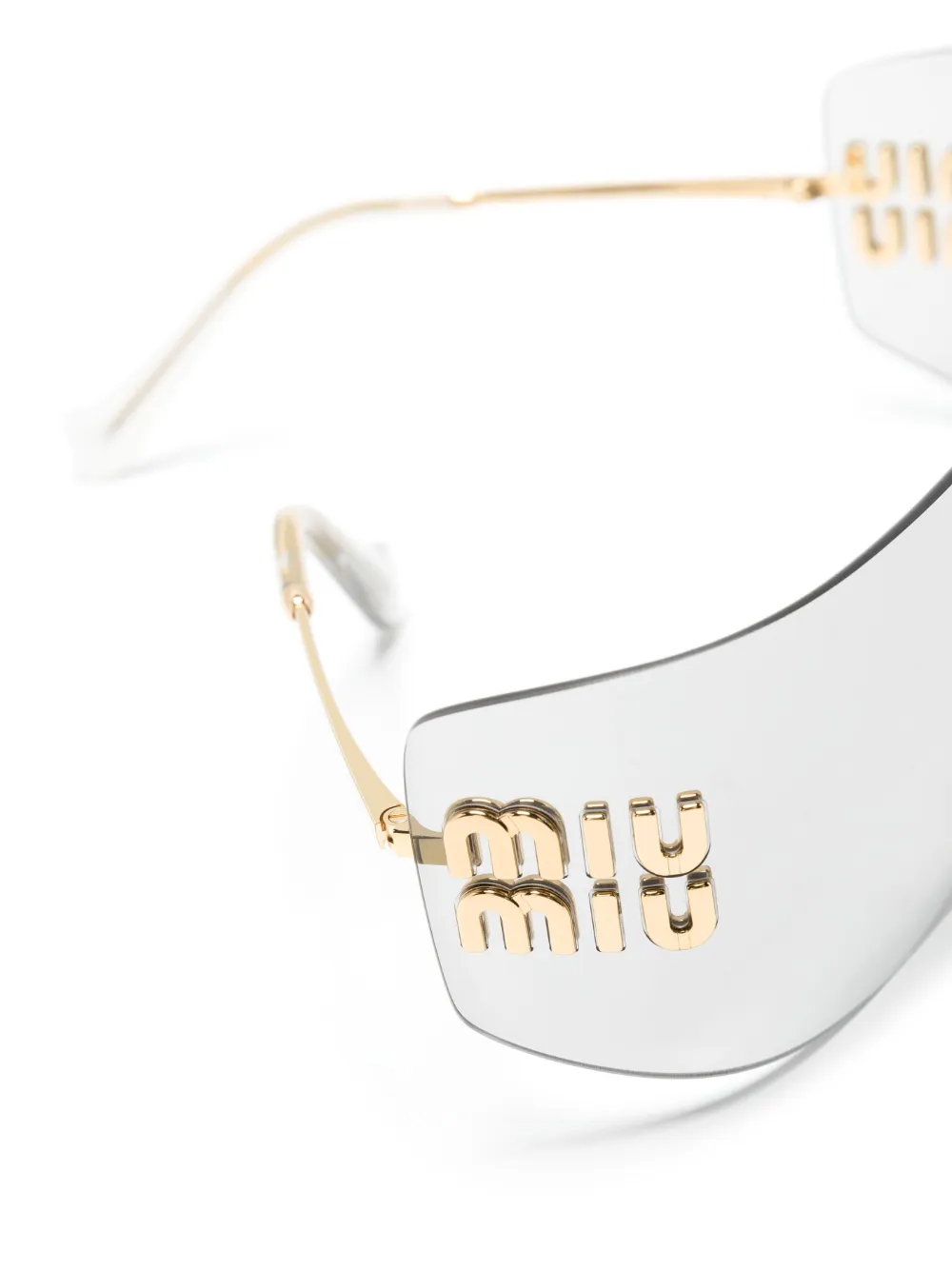 Miu Miu Eyewear 54YS リムレス サングラス - Farfetch