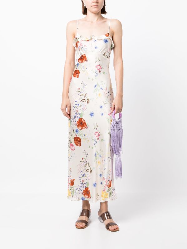 Reformation silk slip on sale dress