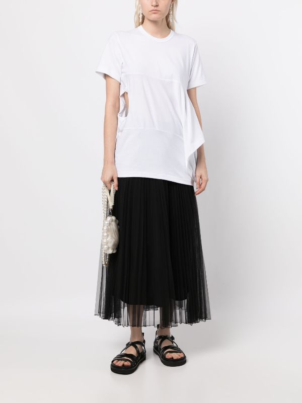 Comme Des Garçons cut-out Cotton T-shirt - Farfetch