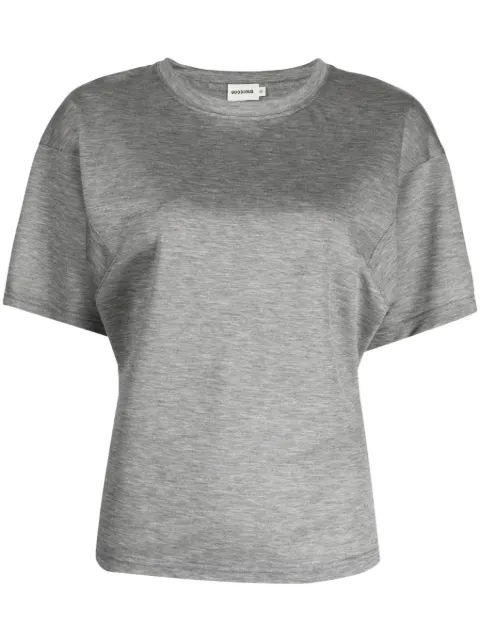 GOODIOUS crew-neck cropped T-shirt