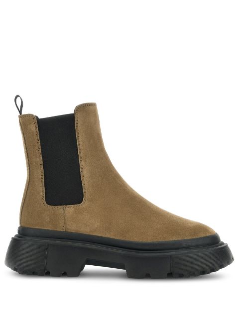 Hogan chunky-sole suede Chelsea boots