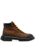 Hogan H619 lace-up leather boots - Brown