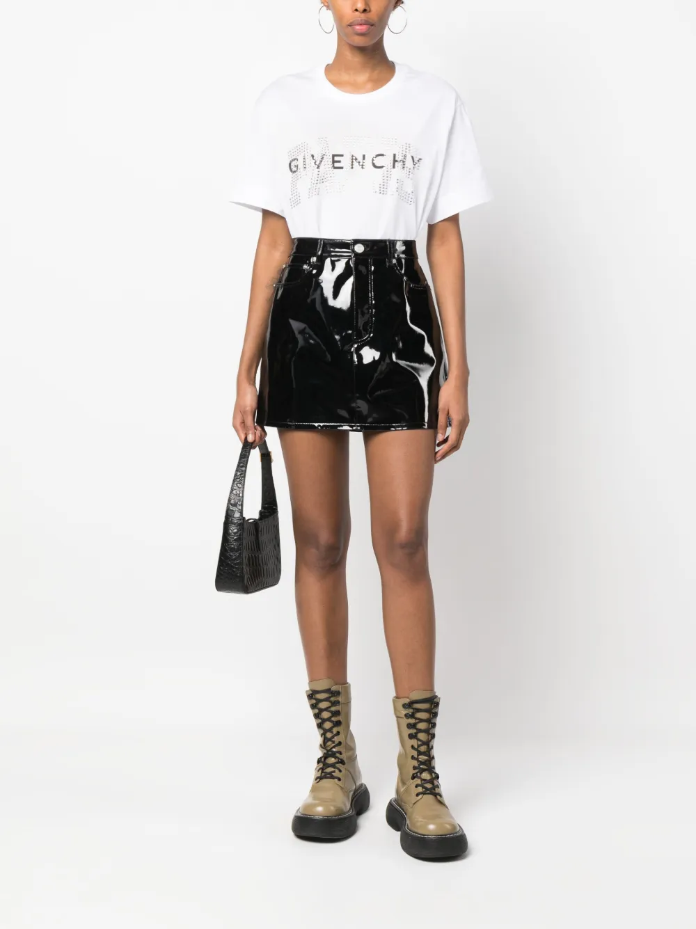 Givenchy T-shirt verfraaid met stras Wit