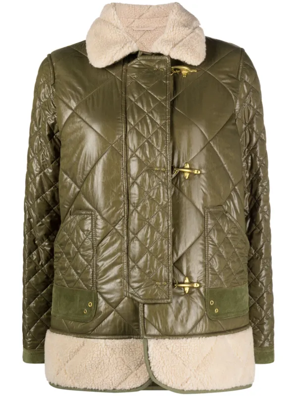 shearling quilted jacket