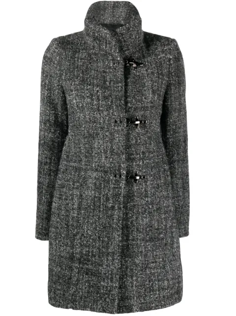 Fay high-neck single-breasted coat
