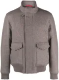 Fay stand-up collar jacket - Brown