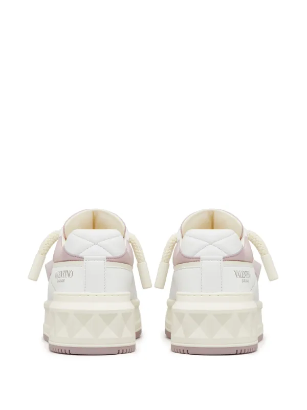 Valentino Garavani One Stud XL Leather Sneakers | White | FARFETCH AO