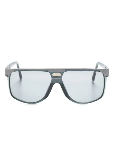 Cazal D-frame logo-engraved sunglasses