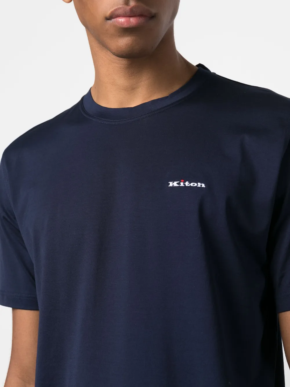 KITON SHORT-SLEEVE COTTON T-SHIRT 