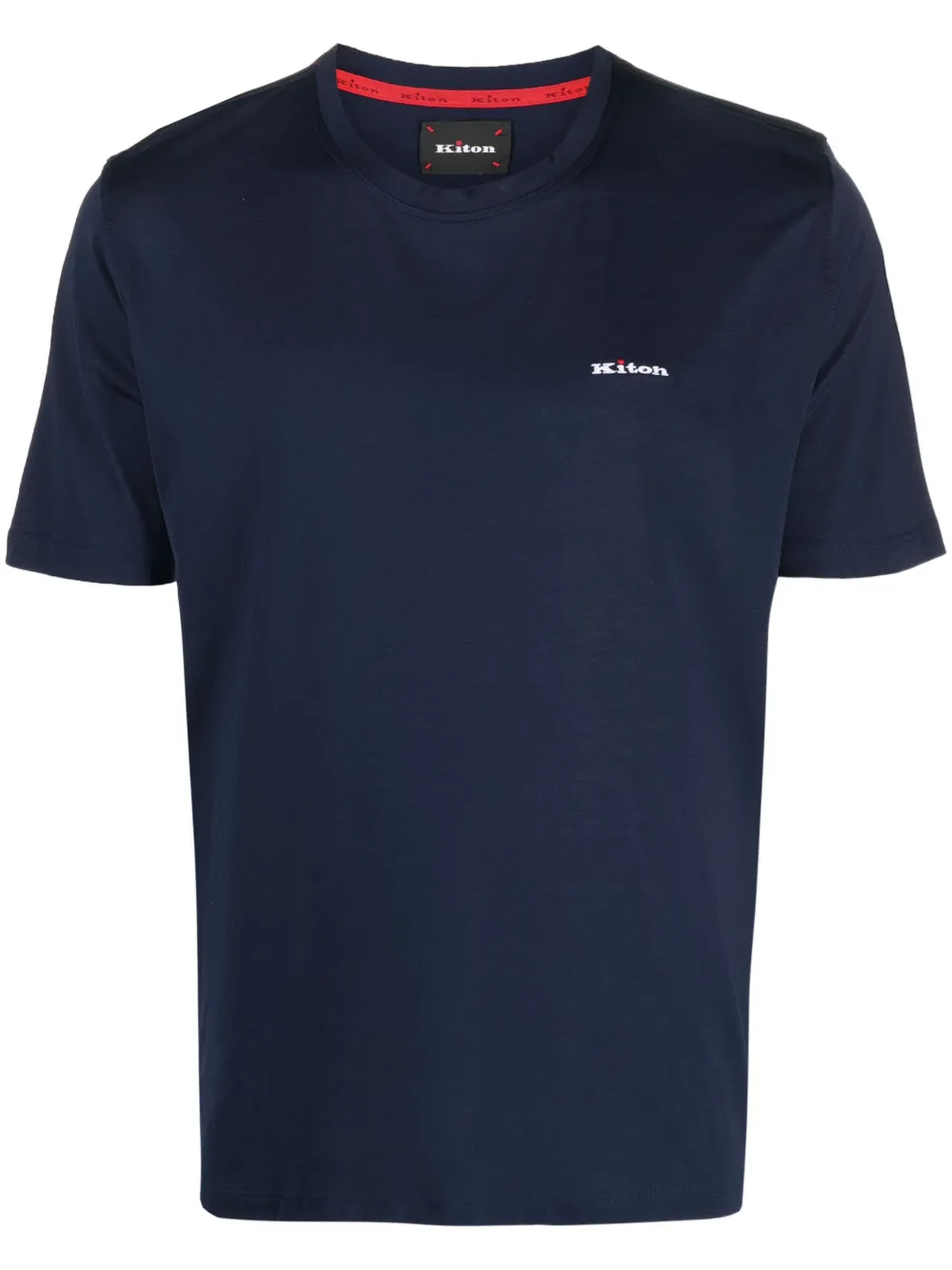 Kiton short-sleeve cotton T-shirt | Blue | Image 1