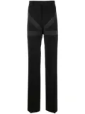 Ferragamo inlay tailored trousers - Black