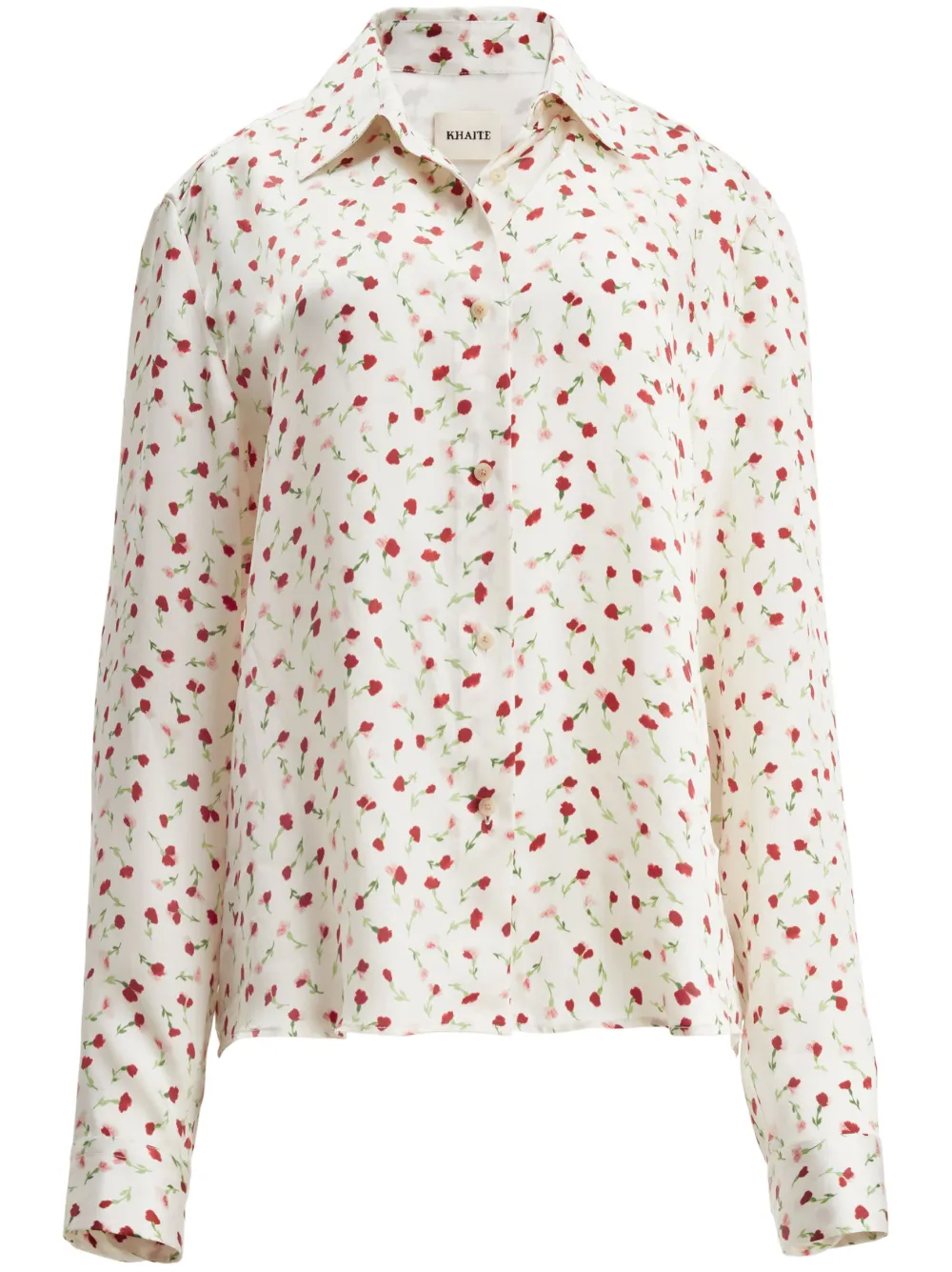 KHAITE camisa Argo con rosas estampadas | neutro | Image 1