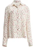 KHAITE Argo rose-print shirt - Neutrals