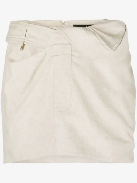 Jacquemus Bahia twist-detail miniskirt