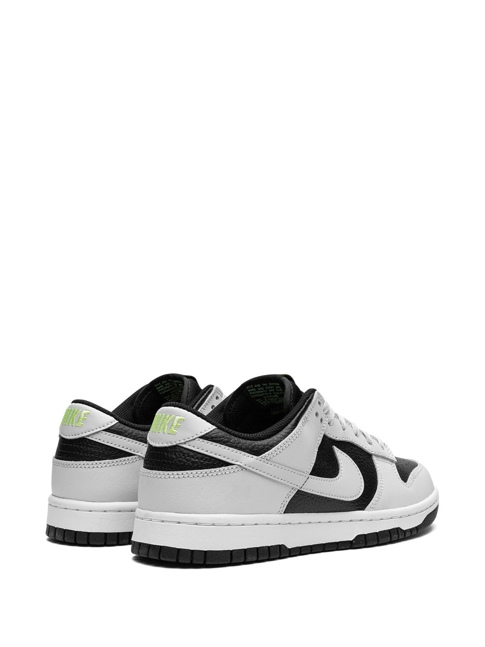 Shop Nike Dunk Low "black/photon Dust-volt-white" Sneakers