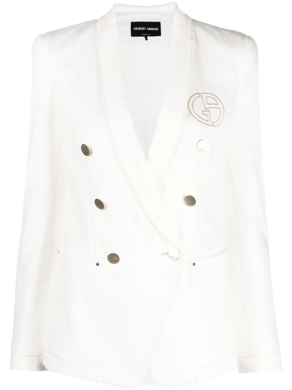 Armani white blazer store