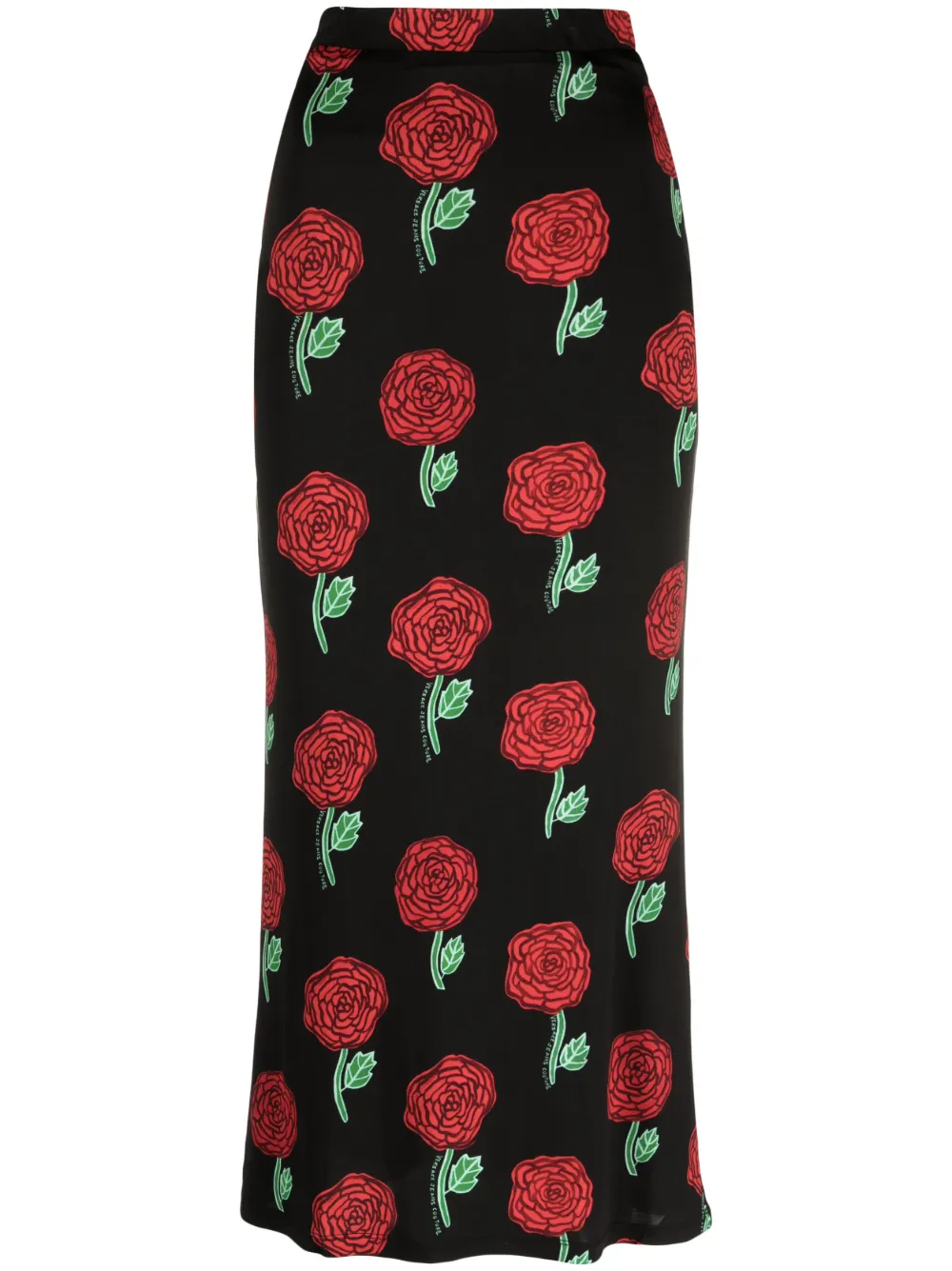 Versace Jeans Couture high-waisted floral-print skirt | Black | Image 1