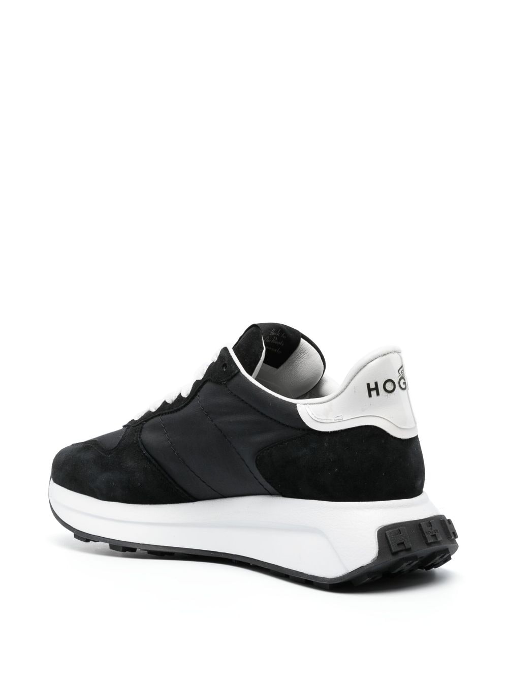 Shop Hogan H641 Low-top Sneakers In Black