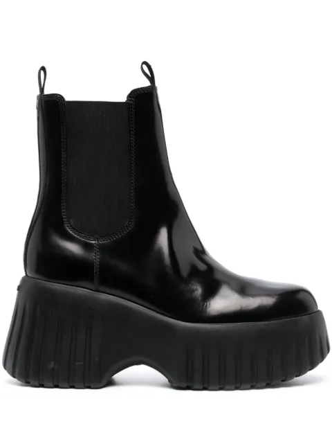 Hogan H-stripes wedge chelsea boots