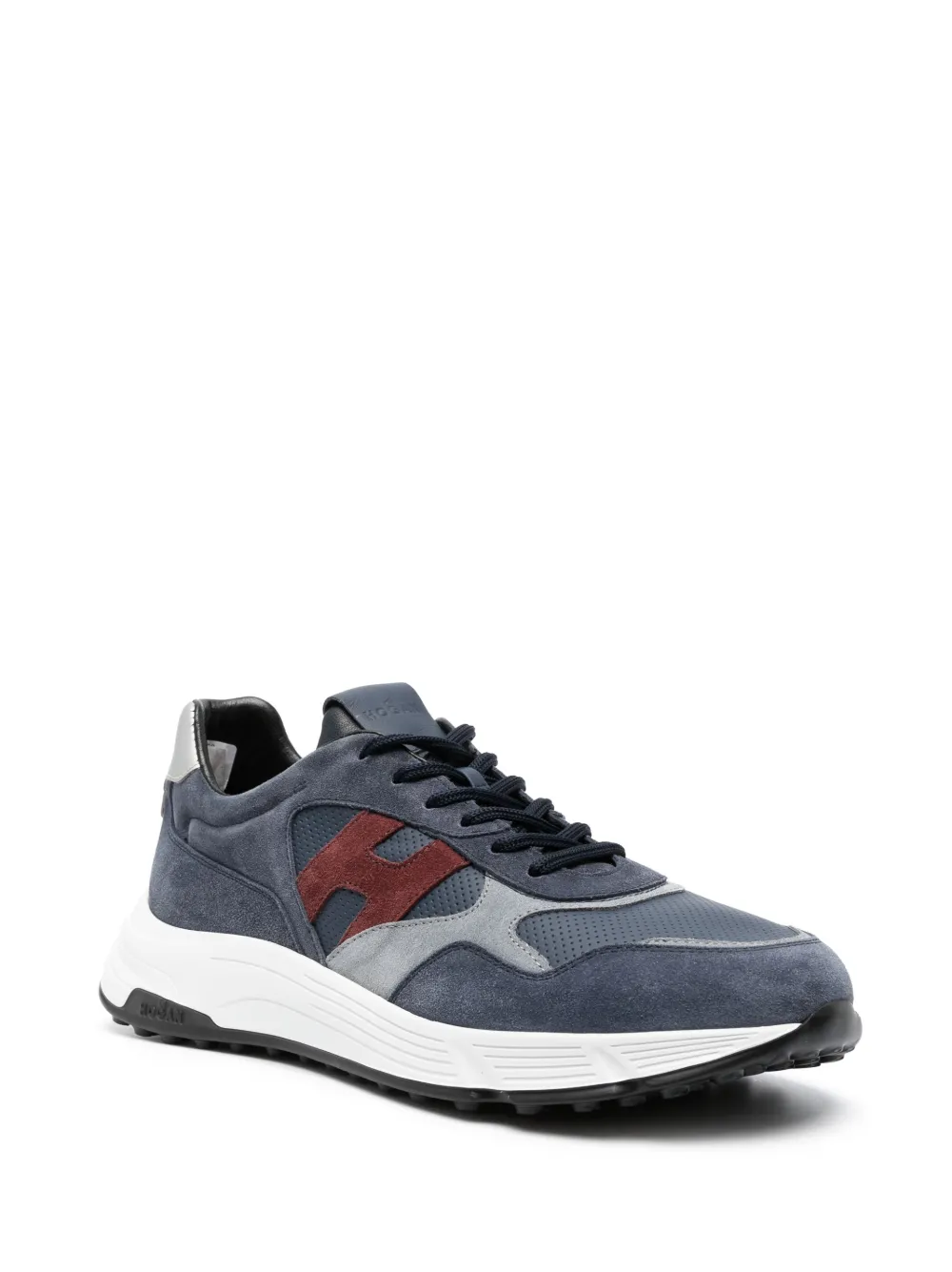 Shop Hogan Hyperlight Panelled Sneakers In Blue