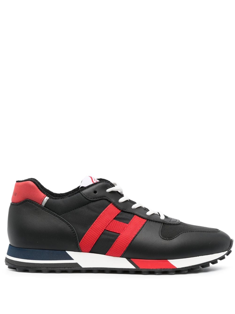 Shop Hogan H383 Low-top Sneakers In Black