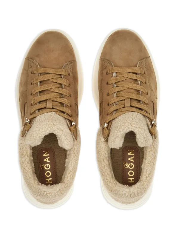Hogan shearling sneakers 2025