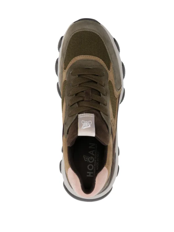 Hogan Hyperactive Panelled Suede Sneakers Farfetch