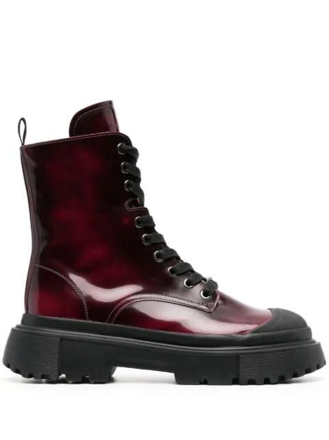 Hogan lace-up combat boots