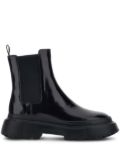 Hogan patent-leather Chelsea boots - Black