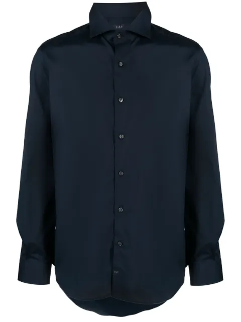 Fay camisa con cuello italiano y botones