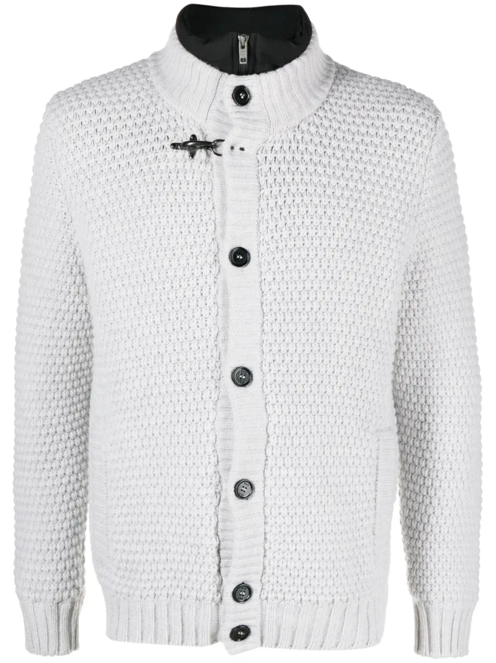 Fay Gebreid vest Grijs