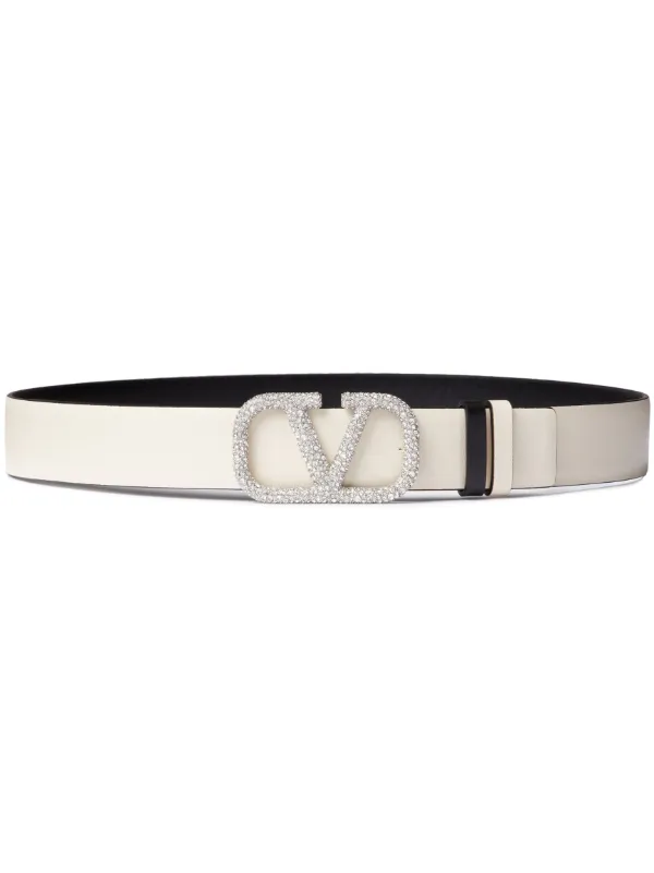 Valentino Garavani VLOGO Leather Belt - Farfetch