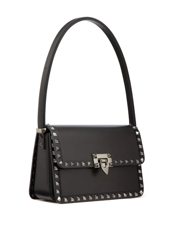 Valentino ホワイト スタッズ付きショルダーバッグ