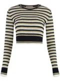 Valentino Garavani striped lurex jumper - Neutrals