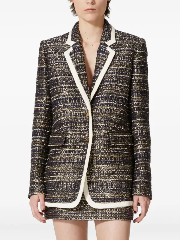 VALENTINO ヴァレンティノ ロックスタッズ ツイードジャケット36